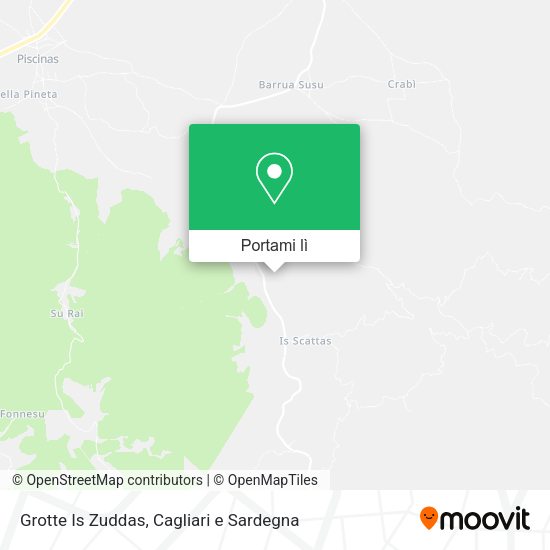 Mappa Grotte Is Zuddas