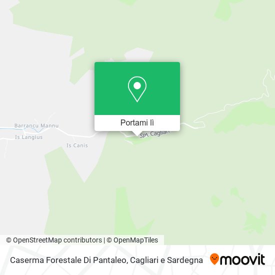 Mappa Caserma Forestale Di Pantaleo