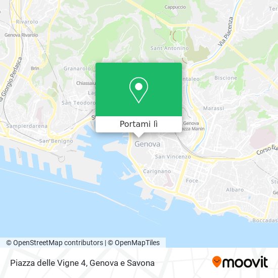 Mappa Piazza delle Vigne  4