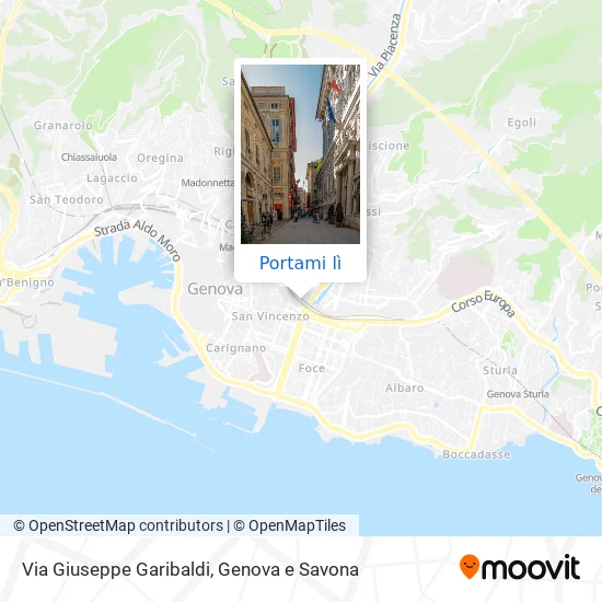 Mappa Via Giuseppe Garibaldi