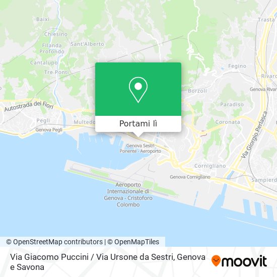 Mappa Via Giacomo Puccini / Via Ursone da Sestri