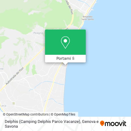 Mappa Delphis (Camping Delphis Parco Vacanze)