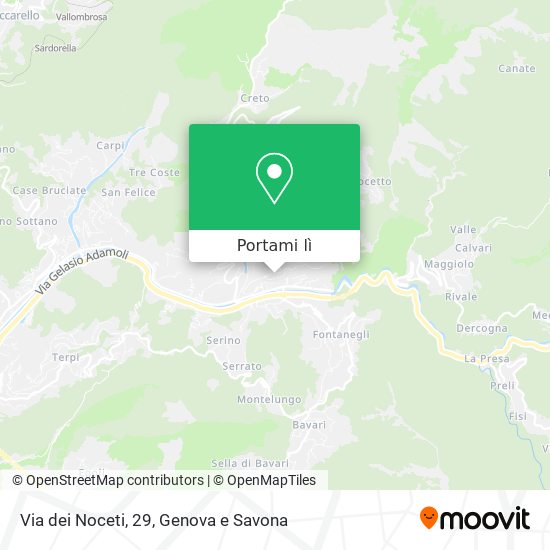 Mappa Via dei Noceti, 29