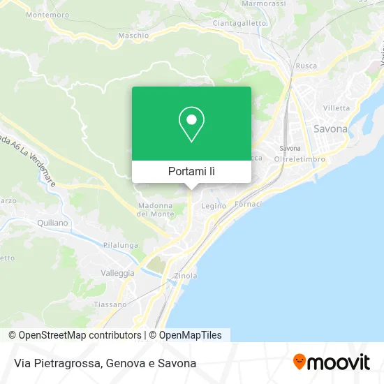 Mappa Via Pietragrossa