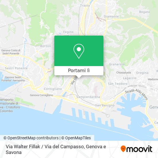 Mappa Via Walter Fillak / Via del Campasso