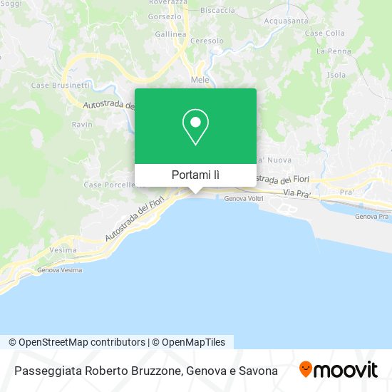 Mappa Passeggiata Roberto Bruzzone