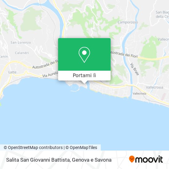 Mappa Salita San Giovanni Battista