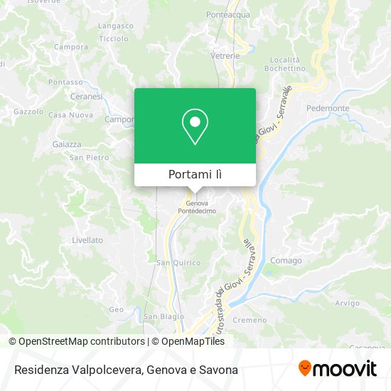 Mappa Residenza Valpolcevera