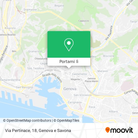 Mappa Via Pertinace, 18