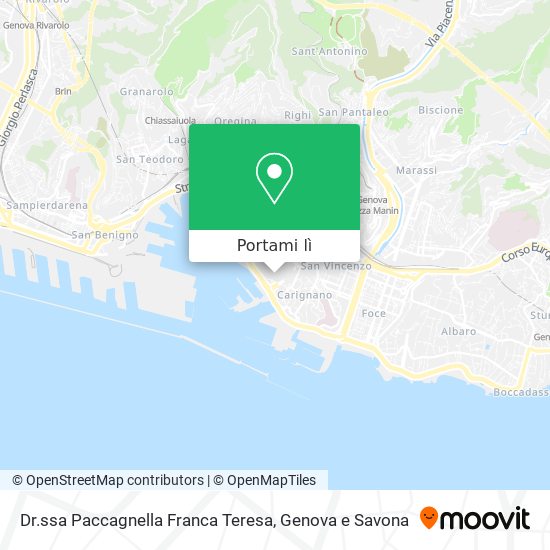 Mappa Dr.ssa Paccagnella Franca Teresa