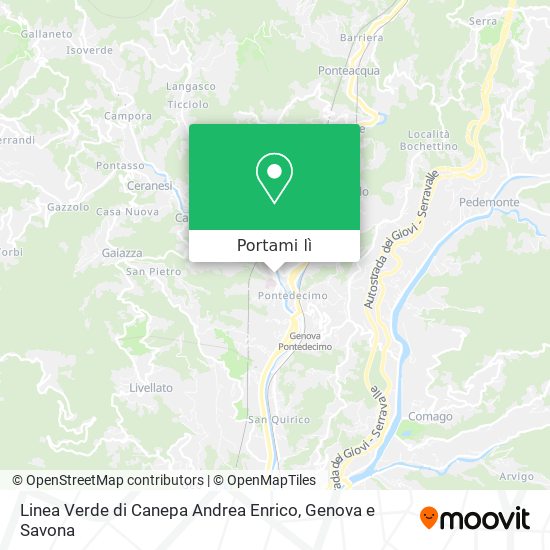Mappa Linea Verde di Canepa Andrea Enrico