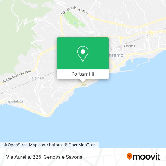 Mappa Via Aurelia, 225
