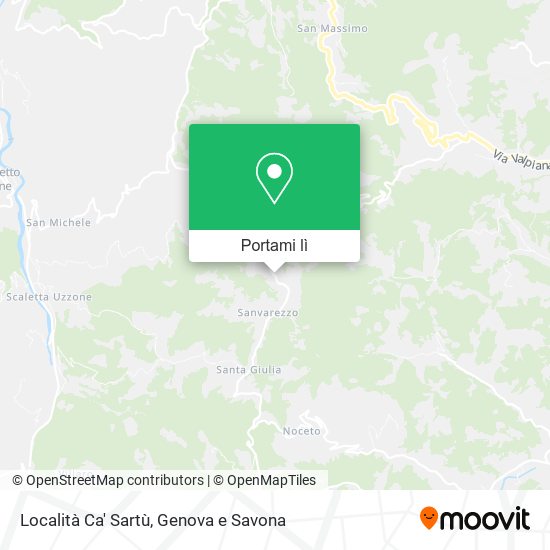 Mappa Località Ca' Sartù