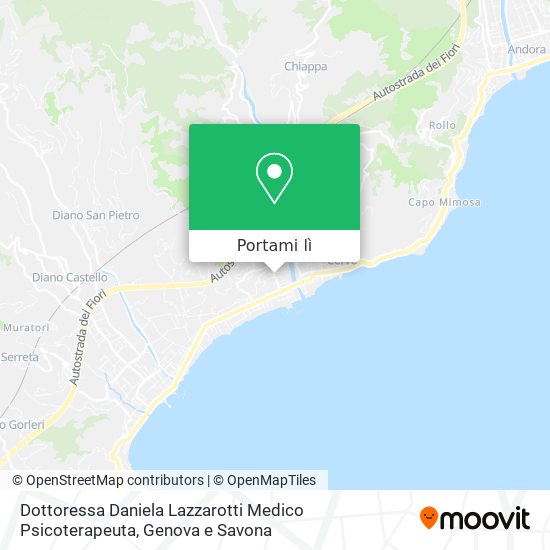 Mappa Dottoressa Daniela Lazzarotti Medico Psicoterapeuta