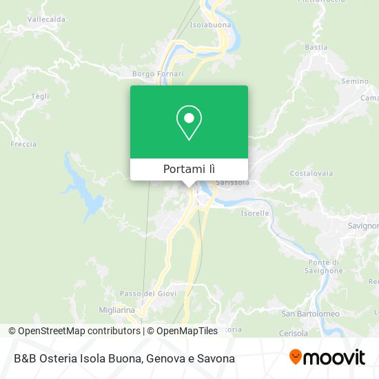 Mappa B&B Osteria Isola Buona