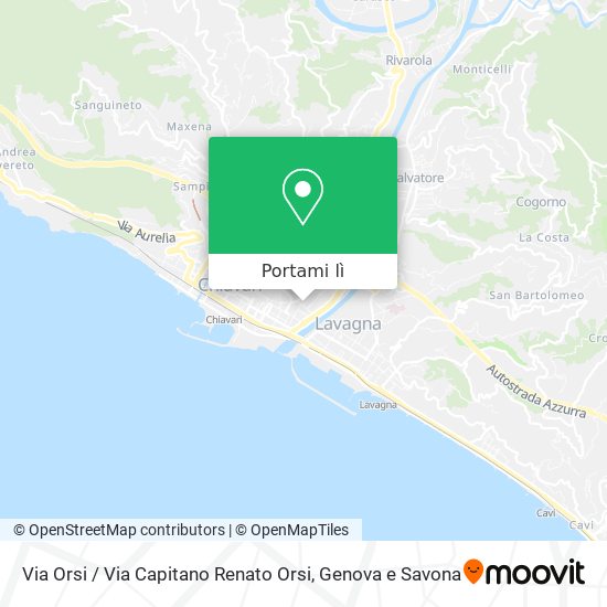 Mappa Via Orsi / Via Capitano Renato Orsi