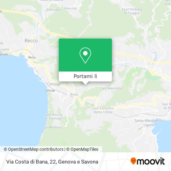 Mappa Via Costa di Bana, 22