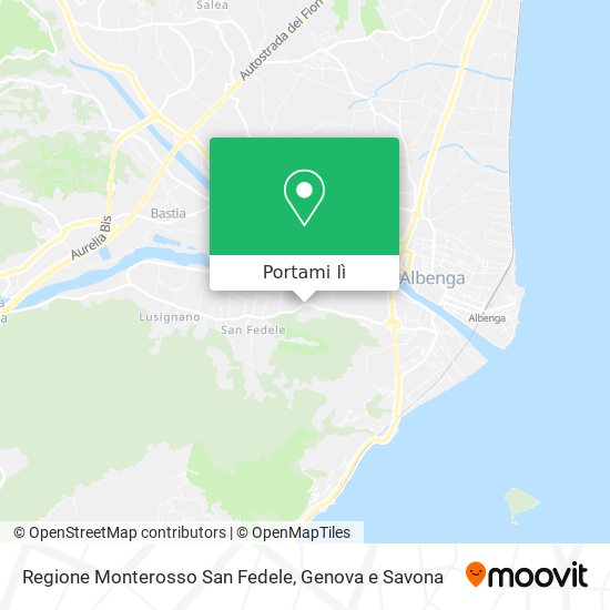 Mappa Regione Monterosso San Fedele