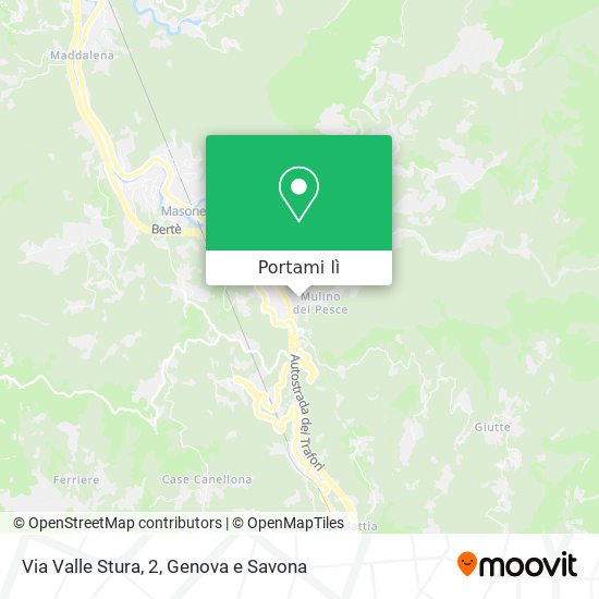 Mappa Via Valle Stura, 2