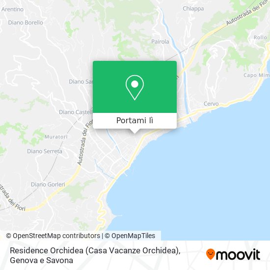 Mappa Residence Orchidea (Casa Vacanze Orchidea)