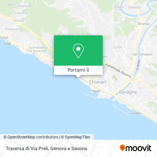 Mappa Traversa di Via Preli