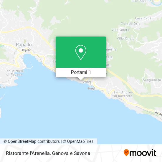 Mappa Ristorante l'Arenella