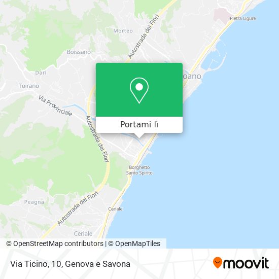Mappa Via Ticino, 10