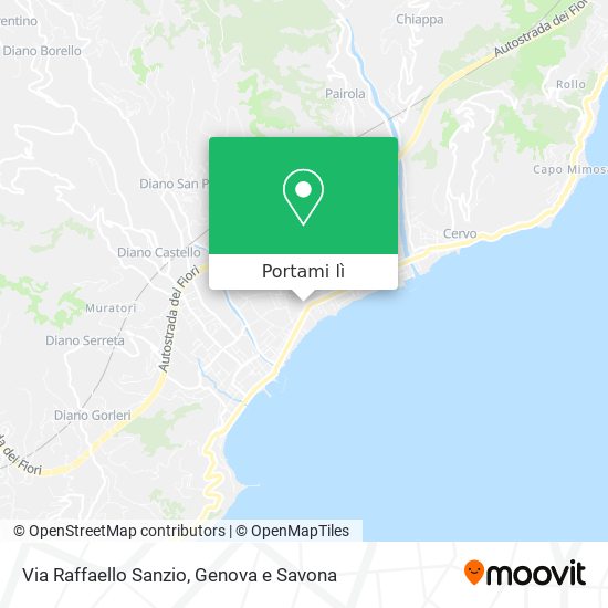 Mappa Via Raffaello Sanzio