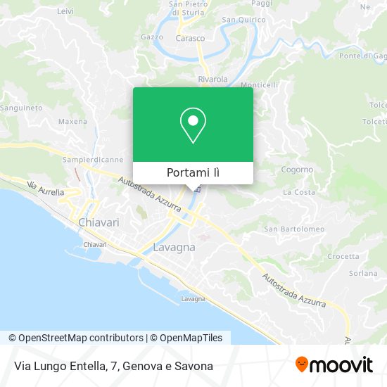 Mappa Via Lungo Entella, 7