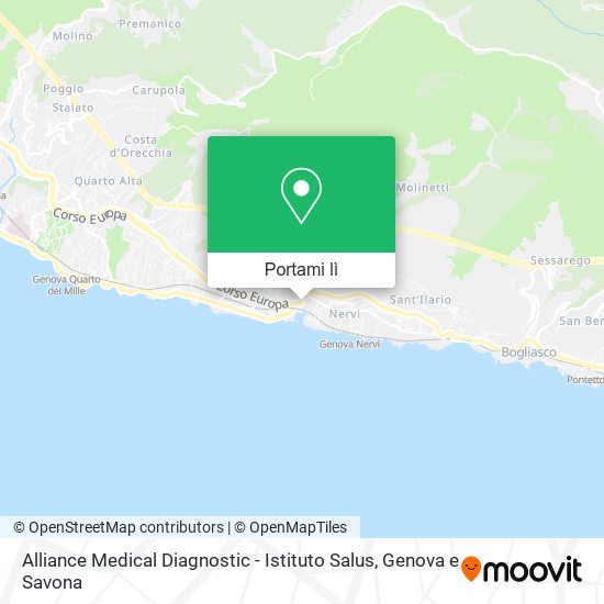 Mappa Alliance Medical Diagnostic - Istituto Salus