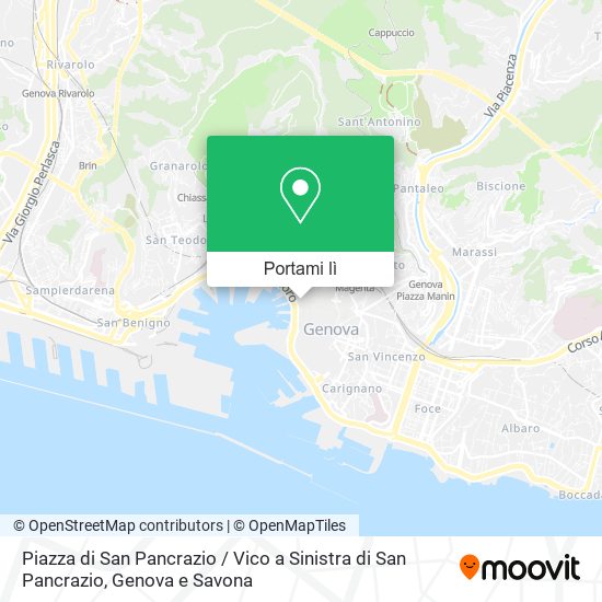 Mappa Piazza di San Pancrazio / Vico a Sinistra di San Pancrazio