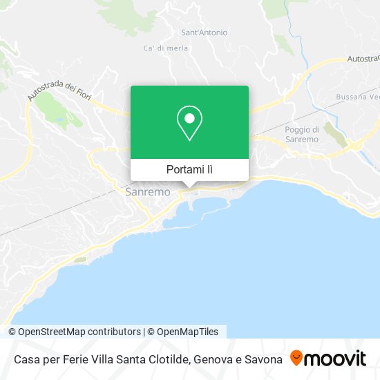 Mappa Casa per Ferie Villa Santa Clotilde