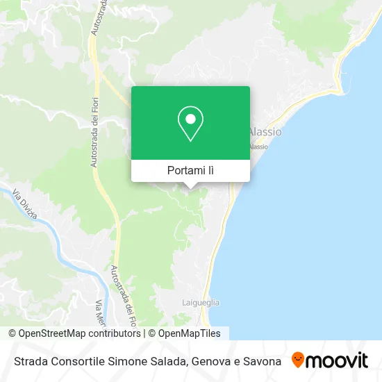 Mappa Strada Consortile Simone Salada