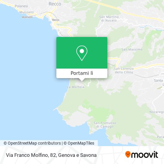 Mappa Via Franco Molfino, 82