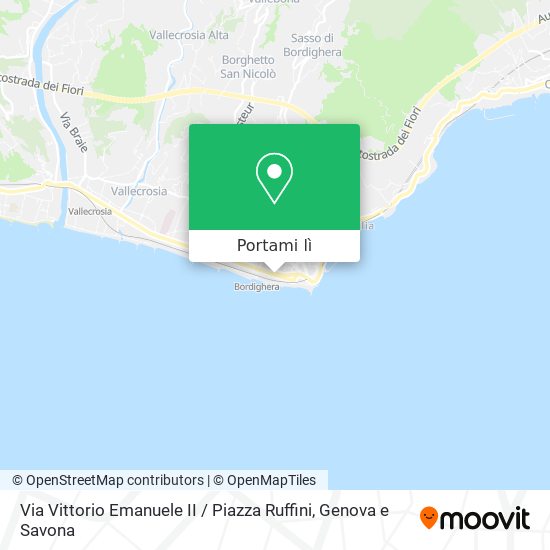Mappa Via Vittorio Emanuele II / Piazza Ruffini