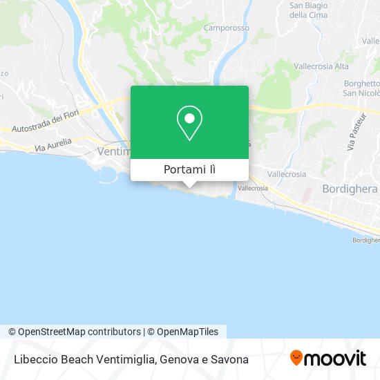 Mappa Libeccio Beach Ventimiglia