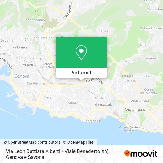 Mappa Via Leon Battista Alberti / Viale Benedetto XV