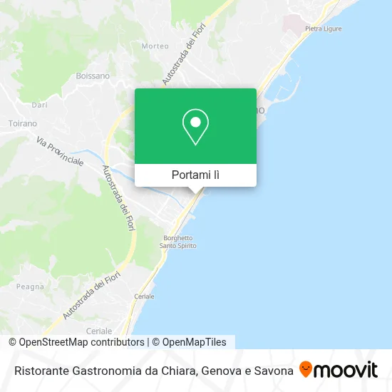 Mappa Ristorante Gastronomia da Chiara