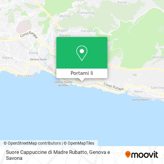 Mappa Suore Cappuccine di Madre Rubatto