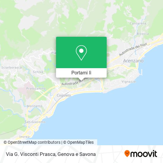Mappa Via G. Visconti Prasca