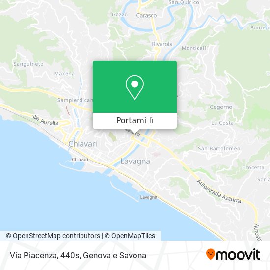 Mappa Via Piacenza, 440s