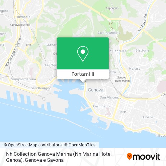 Mappa Nh Collection Genova Marina (Nh Marina Hotel Genoa)