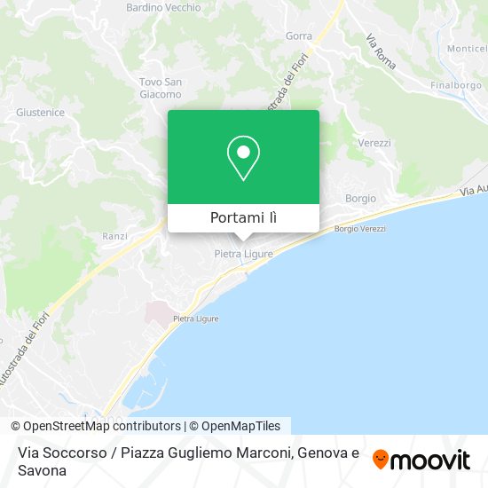 Mappa Via Soccorso / Piazza Gugliemo Marconi