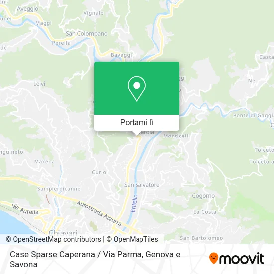 Mappa Case Sparse Caperana / Via Parma