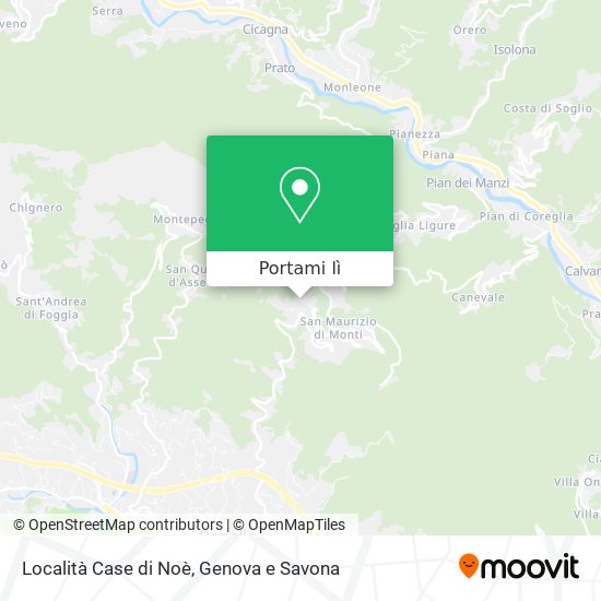 Mappa Località Case di Noè