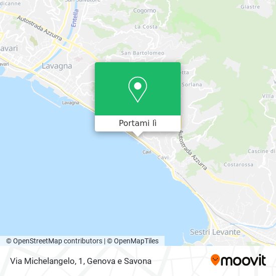 Mappa Via Michelangelo, 1