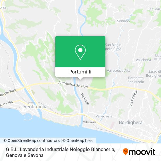 Mappa G.B.L. Lavanderia Industriale Noleggio Biancheria