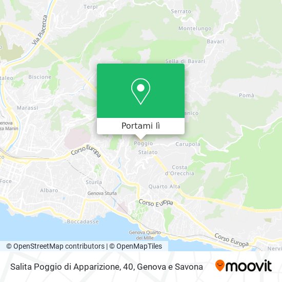 Mappa Salita Poggio di Apparizione, 40