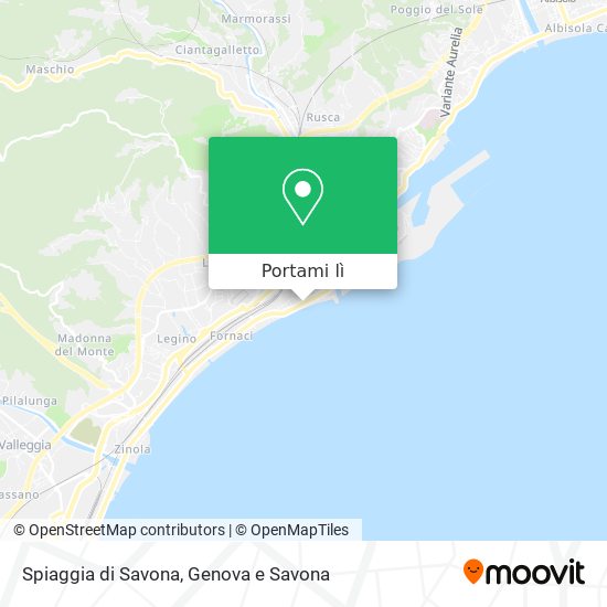 Mappa Spiaggia di Savona