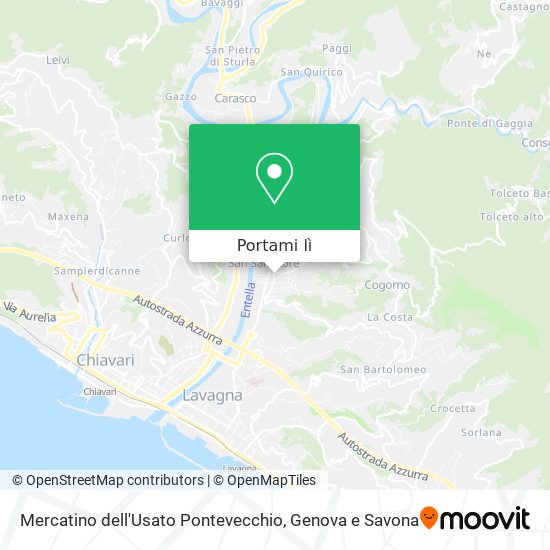 Mappa Mercatino dell'Usato Pontevecchio